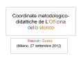 Coordinate metodologico-didattiche de L PowerPoint PPT Presentation