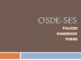 OSDE-SES PowerPoint PPT Presentation