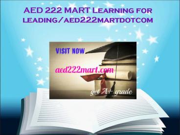 AED 222 MART Learning for leading/aed222martdotcom
