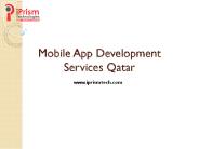 Mobile App Development Services in Qatar