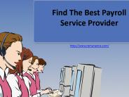 Find The Best Payroll Service Provider