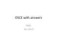 OSCE with answers PowerPoint PPT Presentation