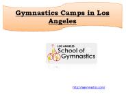 Gymnastics Camps in Los Angeles