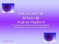 Audrey Hepburn beauty tips PowerPoint PPT Presentation