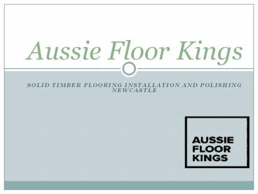 Floor Sanding Newcastle