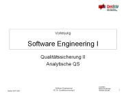 Software Engineering I