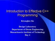 Introduction to Effective C   Programming