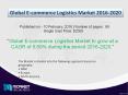 Revenue Analysis – Global E-commerce Logistics Market PowerPoint PPT Presentation