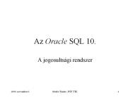 Az Oracle SQL 10.