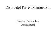 Distributed Project Management