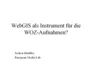 WebGIS als Instrument f