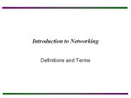 Introduction to Networking