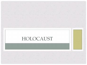 Holocaust
