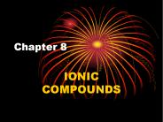 IONIC COMPOUNDS