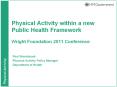 Physical Activity within a new Public Health Framework Wright Foundation 2011 Conference PowerPoint PPT Presentation