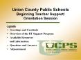 Union County Public Schools Beginning Teacher Support/ Orientation Session PowerPoint PPT Presentation