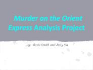 Murder on the Orient Express Analysis Project