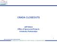 CRADA CLOSEOUTS PowerPoint PPT Presentation