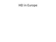 HEI in Europe