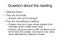 Question about the reading PowerPoint PPT Presentation