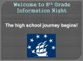 Welcome to 8th Grade Information Night PowerPoint PPT Presentation