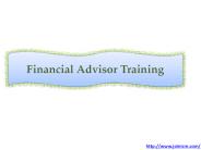 Financial Advisor Training