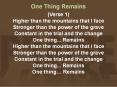 One Thing Remains PowerPoint PPT Presentation