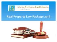 Real Property Law Package 2016