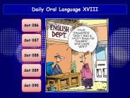 Daily Oral Language XVIII
