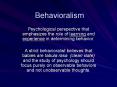 Behavioralism PowerPoint PPT Presentation