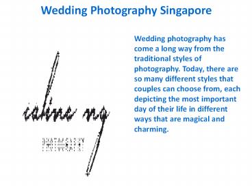 Wedding Photographer Singapore
