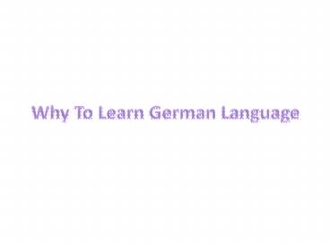 German Classes in Chennai
