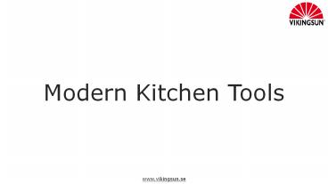 Modern Kitchen Tools presentation | free to download