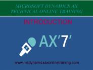 Microsoft Dynamics Ax 7 Technial online training in Australia
