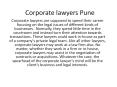 Corporate lawyers Pune (1) PowerPoint PPT Presentation