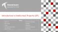 Introduction to Intellectual Property and Patents PowerPoint PPT Presentation