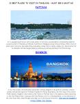 12 Best Places to Visit in Thailand – Must See & Must Do PowerPoint PPT Presentation