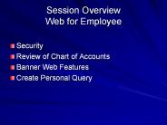 Session Overview Web for Employee