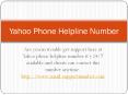 Yahoo phone helpline number PowerPoint PPT Presentation