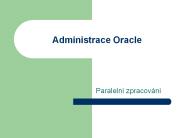 Administrace Oracle