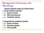 Background of Anatomy and Physiology