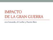 Impacto de La Gran Guerra