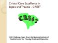 Critical Care Excellence in Sepsis and Trauma - CREST PowerPoint PPT Presentation