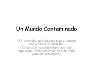 Un Mundo Contaminado
