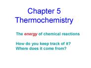 Chapter 5 Thermochemistry