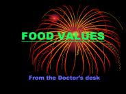 FOOD VALUES