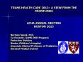 TRANS HEALTH CARE 2013: A VIEW FROM THE FRONTLINES PowerPoint PPT Presentation