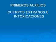PRIMEROS AUXILIOS