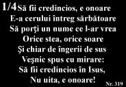 Sa fii credincios, e onoare