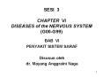 SESI 3 CHAPTER VI DISEASES of the NERVOUS SYSTEM (G00-G99) PowerPoint PPT Presentation